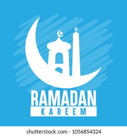Ramadan Kareem is a holy month in the Islamic religion background.Vector illustration EPS10
