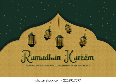 Ramadan Kareem for Holy Month of Muslim