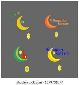 
ramadan kareem, icon, background, beautiful greeting card. vector