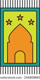 Ramadan Kareem Icon with Cartoon Style. Isolated Vector Illustration.