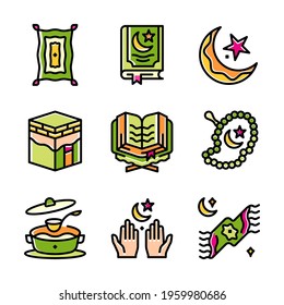 Ramadan Kareem Icon Set Vol.1