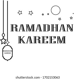 Icono ramadan kareem ilustración vectorial, mezquita islámica árabe musulmana diseño religioso
