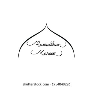 Ramadan Kareem Symbol, Vektorlogo-Vorlage