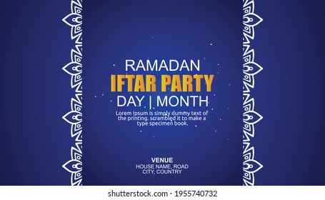 Plantilla de Ramadan Kareem Iftar Party