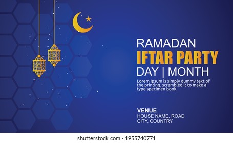 Vorlage für Ramadan Kareem Iftar