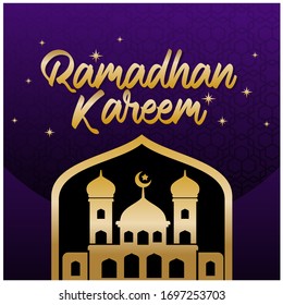 Ramadan Kareem illustration design. Abstract background ramadan. The holy month muslim