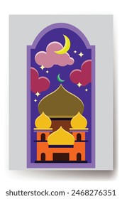 Ramadan Kareem illustration is design for islamic day in ramadan moon. it is fit for every product likes greeting card, book cover, and ext.