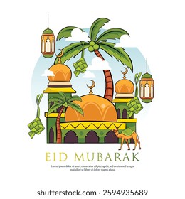 Ramadan Kareem illustration design. Islamic Background