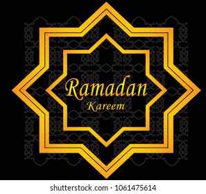 Ramadan kareem illustration with lantern.Religion muslim celebration.mosque element.modern design