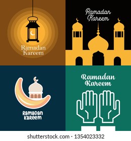 Ramadan Kareem Illustration Poster Design