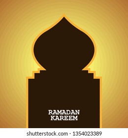 Ramadan Kareem Illustration Poster Design