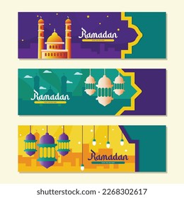 ramadan kareem illustration, premium vector background, banner, greeting card etc.