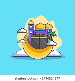 Ramadan Kareem Illustration using modern style vector view