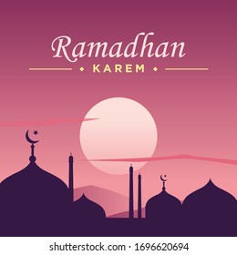 Ramadan Kareem für Instagram-Post