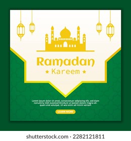 Ramadan kareem instagram post template