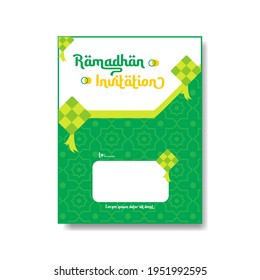 Ramadan Kareem Invitation Background. 
Ramadhan invitation,Poster, Greeting Card. Vector Illustration. for advertising and branding