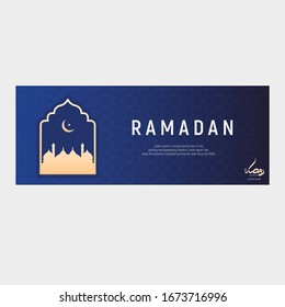 Ramadan Kareem islamic arabic pattern and calligraphy - flyer, brochure, social media template, Wallpaper, invitation, posters, brochure, banners.