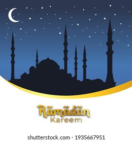 Ramadan Kareem Islamic Artwork, Mosque Background