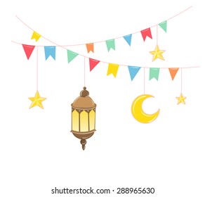 Ramadan Kareem. Islamic background.