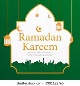 ramadan kareem islamic background design with simple modern concept and religious concept,  hari raya, eid mubarak, ramdhan, iftar party banner, backdrop, cover, flyer, brochure design vector eps 10