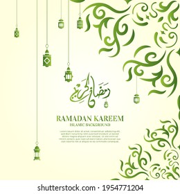 Ramadan kareem. Islamic background design with arabic calligraphy, mandala or ornament.
Translation of arabic calligraphy : Ramadan kareem