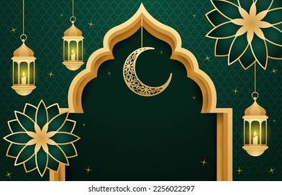 Ramadan Kareem Islamic Background Design 