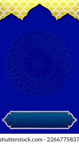 Ramadan Kareem. Islamisches Hintergrunddesign mit arabischer Kalligrafie und Ornament. - Übersetzung in arabische Kalligrafien: Ramadan Karem
