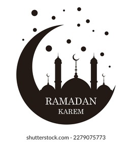 Ramadan Kareem. Islamisches Hintergrunddesign.