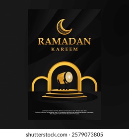 Ramadan Kareem Islamic Background Design Arabic Vector