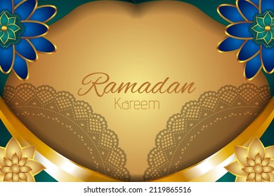 Ramadan kareem Islamic background with element