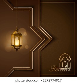 Fondo islámico Ramadan kareem brillante lanttern islámico