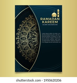 Ramadan Kareem islamic background with mandala ornament