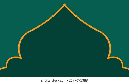 Ramadan Kareem islamischer Hintergrund mit Moschee. einfache flache Illustration.