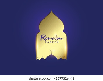Ramadan Kareem Islamic background template vector Illustration.