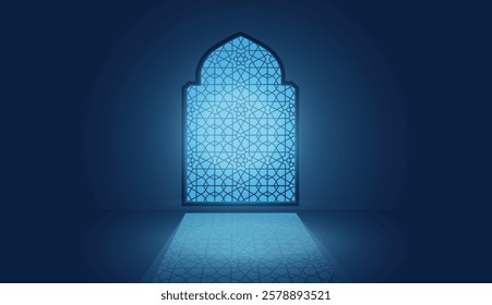 Ramadan Kareem Islamic background template vector Illustration.