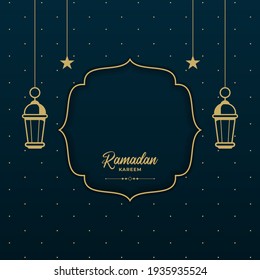Ramadan kareem islamic background with text space