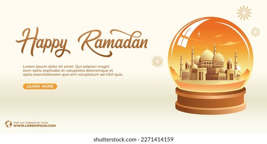 Ramadan Kareem Islamic Background vector. Happy Islamic New Hijri Year. Graphic design for the decoration of gift certificates, banners and flyer.