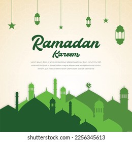 ramadan kareem islamic banner design with arabic style and arabian pattern background, eid mubarak, hari raya, eid fitr, eid adha, hajj, umrah	