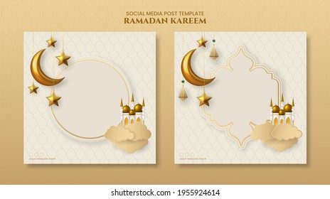 Ramadan kareem Islamic banner template