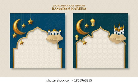 Ramadan Kareem Islamic banner template