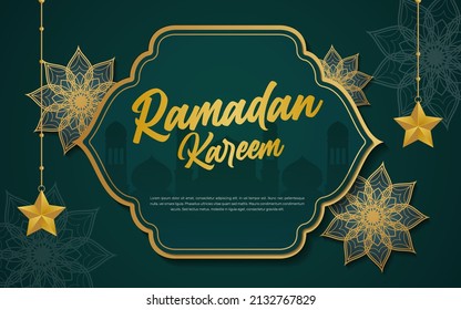  Ramadan Kareem islamic banner template