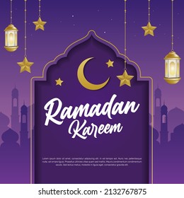  Ramadan Kareem islamic banner template