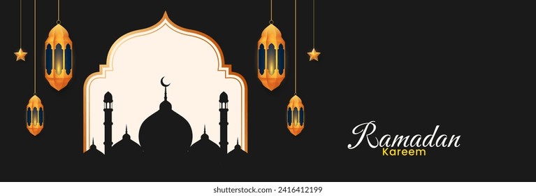 Ramadan kareem. Islamic celebration background design template. Vector illustration