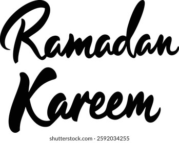 Ramadan Kareem Islamic Celebration Typography