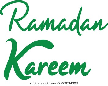 Ramadan Kareem Islamic Celebration Typography