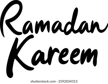 Ramadan Kareem Islamic Celebration Typography