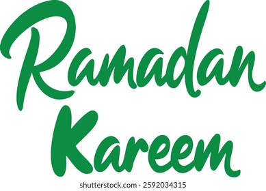 Ramadan Kareem Islamic Celebration Typography