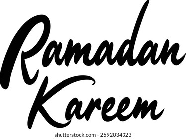 Ramadan Kareem Islamic Celebration Typography