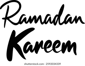 Ramadan Kareem Islamic Celebration Typography