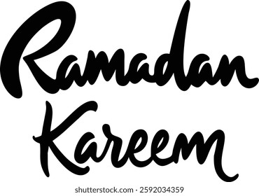 Ramadan Kareem Islamic Celebration Typography